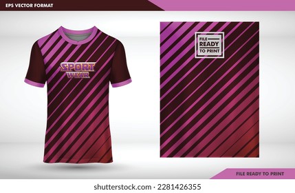 line texture woman pastel color t-shirt sport design template, Soccer jersey mockup for football club.