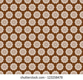 Line thai art pattern vector illustration.