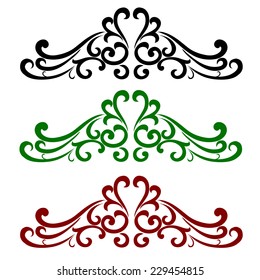 Line Thai art pattern vector illustration