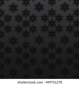 Line thai art pattern vector illustration.