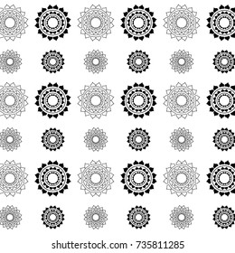 Line Thai art vector illustration
