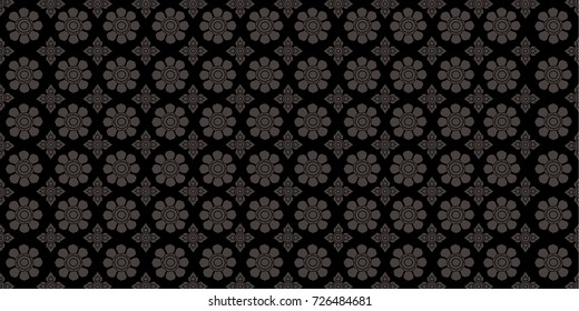 Line Thai, The Arts of Thailand, Thai pattern background. Vector illustration