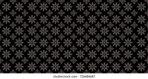 Line Thai, The Arts of Thailand, Thai pattern background. Vector illustration
