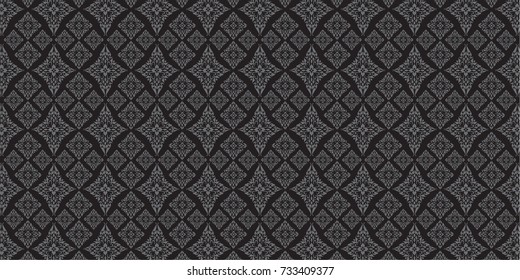 Line Thai, The Arts of Thailand, Thai pattern background. Vector illustration