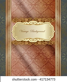 Line thai background golden of light.Thailand pattern traditional gold background and texture have label with wave.golden pattern thai silk style vector design for text background,