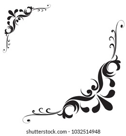 Line Thai black and white, The Arts of Thailand, Thai pattern background. Vector illustration