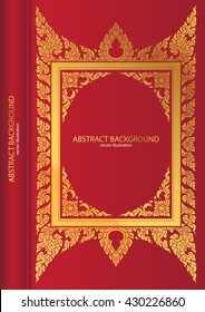 line thai book cover vector