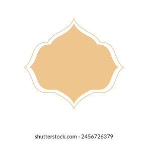 Marco de borde tailandés de la línea. lujo decorativo dorado. Marco de ornamento de Antiguas. patrón de arte tailandés. Ilustración vectorial