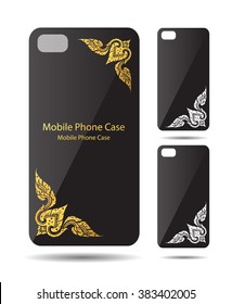 line thai of case phone vector