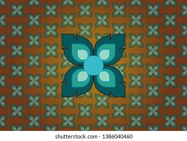 Line thai pattern design coloful decorative 