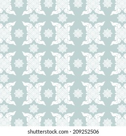 Line thai  pattern vector illustration vintage style  