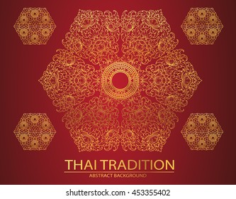 line thai tradition abstract