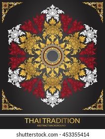 line thai tradition abstract
