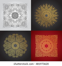 line thai tradition abstract background