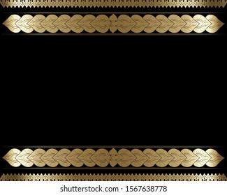 Line Thai traditional concept The Arts of Thailand. Invitation Luxury background, Premium card, Greeting cards, Thai style pattern vector illustration. Thailand. 