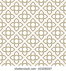 line thai traditional seamless pattern background