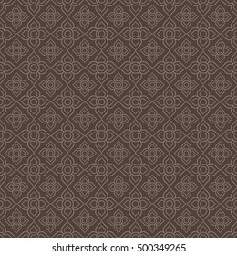 Line Thai.Thai Style Pattern Seamless Background ,Vector illustration