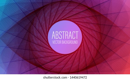 The line that intersects the eye