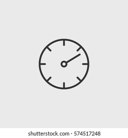 Line timer icon illustration isolated vector sign symbol
