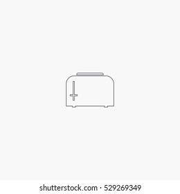 line toaster icon