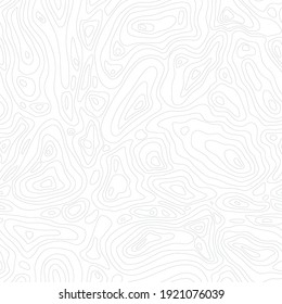 Line Topographic Map Seamless Pattern. Vector Background