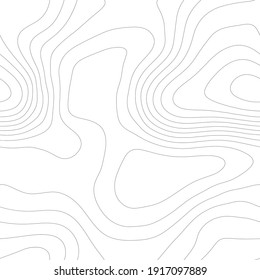 Line topography map seamless pattern. Seamless vector topographic map background. Contour background geographic grid. Mountain hiking trail over terrain. Seamless wavy pattern.