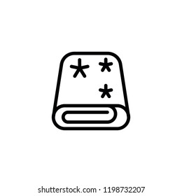 Line Towel Icon for Welness SPA
