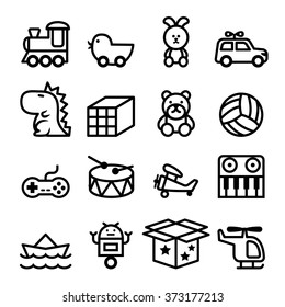 Line Toy icons set