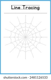 Line tracing Handwriting practice for kids 