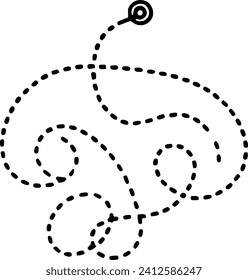 line track treasure map navigation