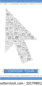 Line travel icons are grouped in Cursor