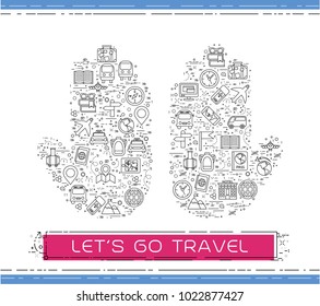 Line travel icons are grouped in Hands