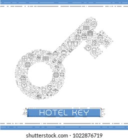 Line travel icons are grouped in Key