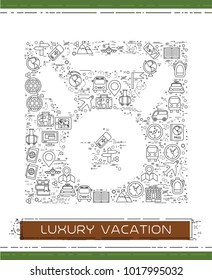Line travel icons are grouped in Medal with star