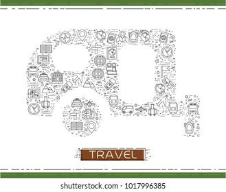 Line travel icons are grouped in Rickshaw