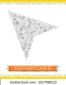 Line travel icons are grouped in Small arrow cursor