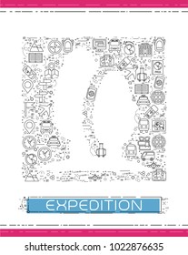 Line travel icons are grouped in Tree