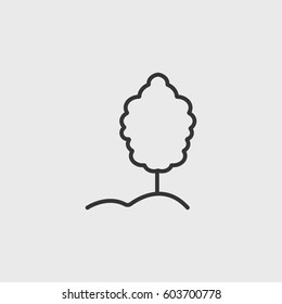 Line Tree icon illustration isolated vector sign symbol