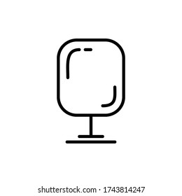 Line tree icon isolated on white background. Minimalistic outline style. Vector illustration.