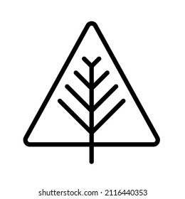 line tree icon vector symbol