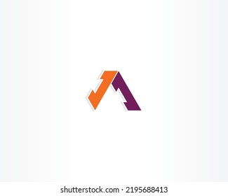 line triangle concept Logo Template vector icon illustration design