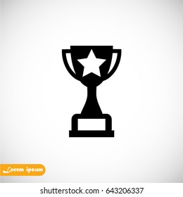 line trophy Icon, Vector EPS 10 illustration style