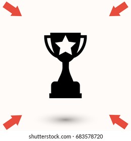 line trophy Icon vector, Vector EPS 10 illustration style