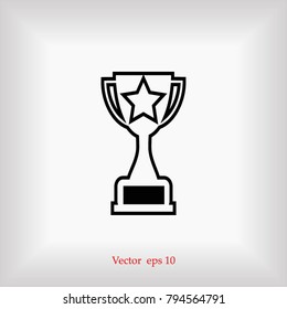 line trophy Icon vector, Vector EPS 10 illustration style
