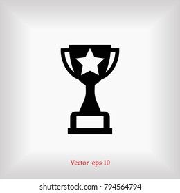 line trophy Icon, Vector EPS 10 illustration style