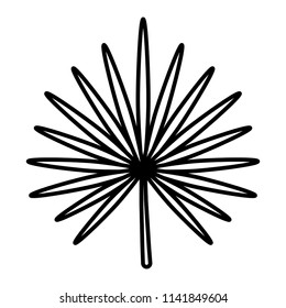 line tropical leaf decign botany style