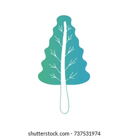 line tropical leaf to exotic and natural design