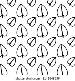 line tropical leaf style botany background