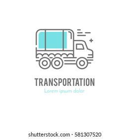 Line truck logo