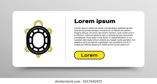 Line Turtle icon isolated on white background. Colorful outline concept. Vector